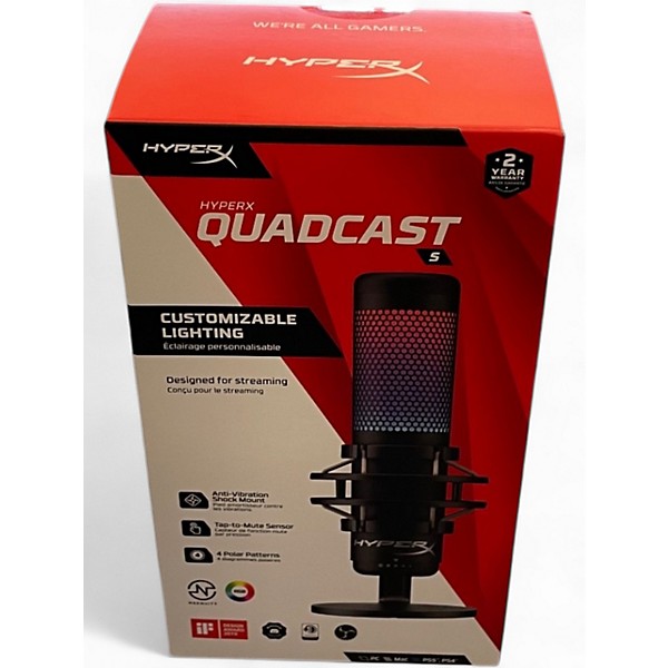 Used Hyper X Quadcast USB Microphone