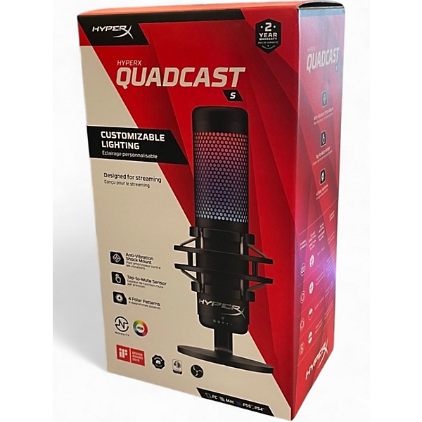 Used Hyper X Quadcast USB Microphone