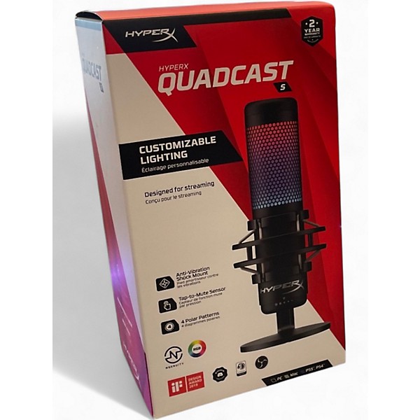 Used Hyper X Quadcast USB Microphone