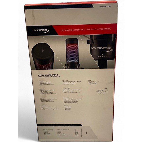 Used Hyper X Quadcast USB Microphone