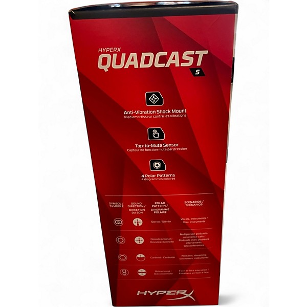 Used Hyper X Quadcast USB Microphone