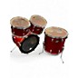 Vintage 1970s Ludwig 4 Piece Super Classic Red Sparkle Drum Kit