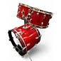 Vintage 1970s Ludwig 4 Piece Super Classic Red Sparkle Drum Kit
