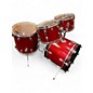 Vintage 1970s Ludwig 4 Piece Super Classic Red Sparkle Drum Kit