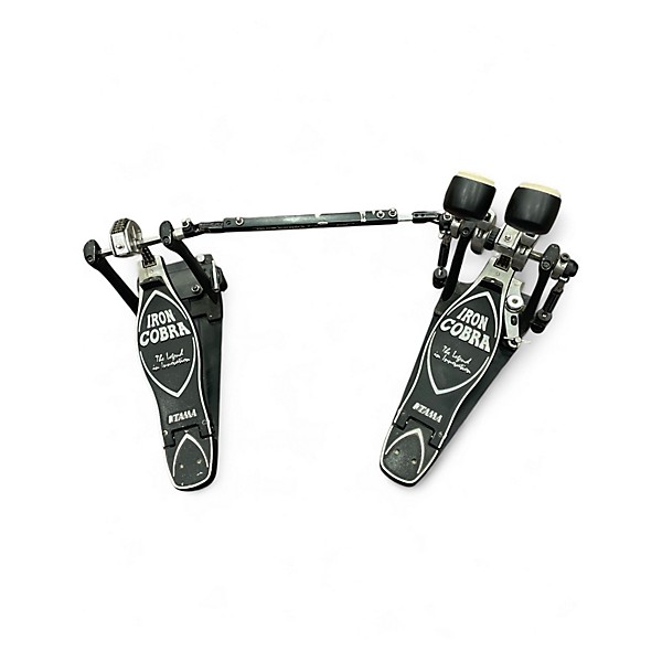 Used TAMA IRON COBRA DOUBLE KICK PEDALS Double Bass Drum Pedal