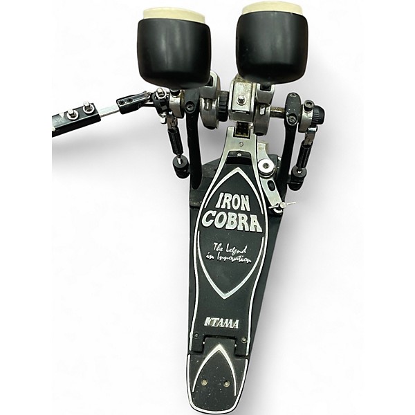 Used TAMA IRON COBRA DOUBLE KICK PEDALS Double Bass Drum Pedal