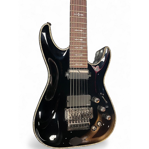 Used Schecter Guitar Research Hellraiser FrS Black Solid Body Electric Guitar