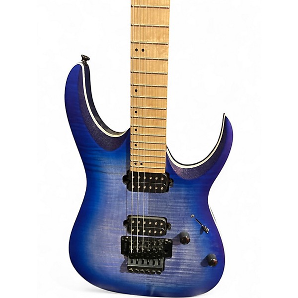 Used Ibanez RGAR42MFMT Blue Solid Body Electric Guitar
