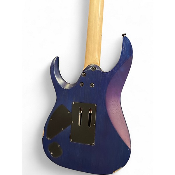 Used Ibanez RGAR42MFMT Blue Solid Body Electric Guitar