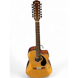 Used Fender CD-60SCE Natural 12 String Acoustic Guitar