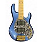 Used Ernie Ball Music Man Stingray HH 5 String Paceur Blue Electric Bass Guitar