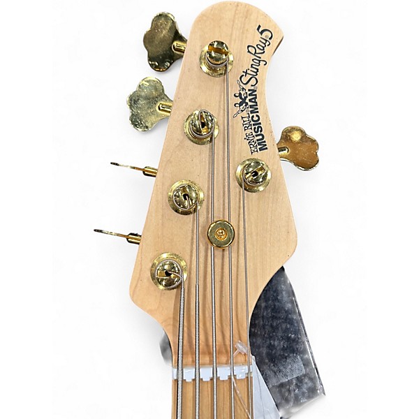 Used Ernie Ball Music Man Stingray HH 5 String Paceur Blue Electric Bass Guitar