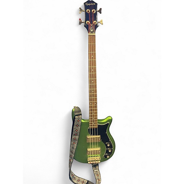 Used Epiphone Embassy Pro Inverness Green Electric Bass Guitar