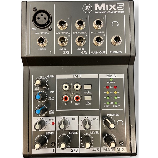 Used Mackie MIX5 Unpowered Mixer