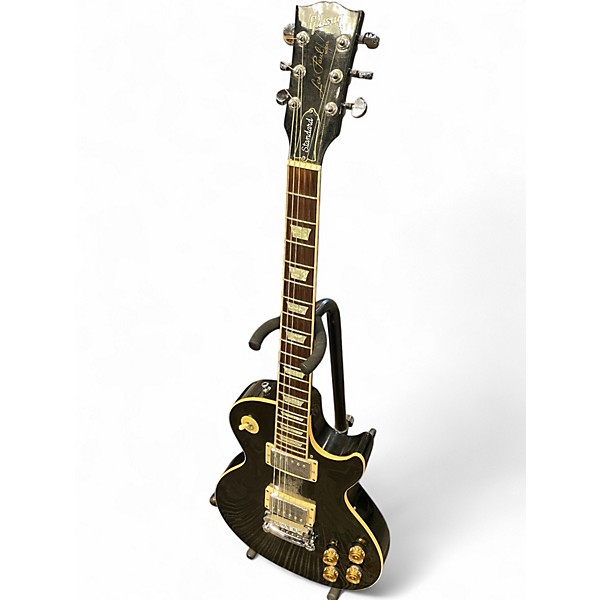 Used Gibson Les Paul Standard Black Solid Body Electric Guitar