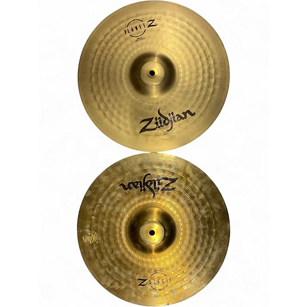 Used Zildjian 14in Planet Z Hi Hat Pair Cymbal