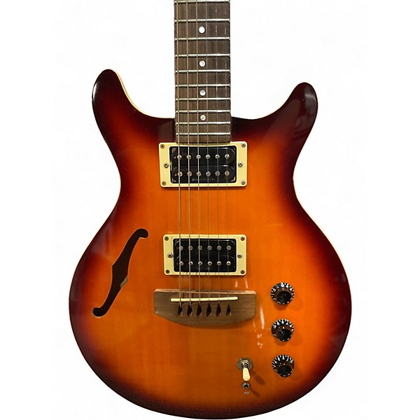 Used Hamer Duo Tone Sunburst Acoustic Electric Guitar