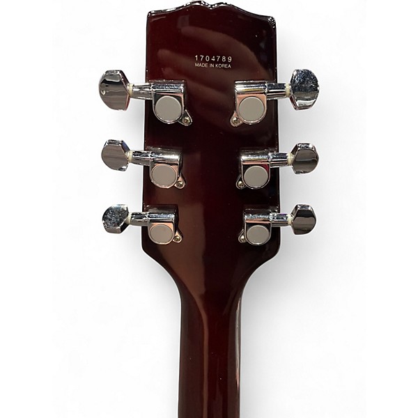 Used Hamer Duo Tone Sunburst Acoustic Electric Guitar