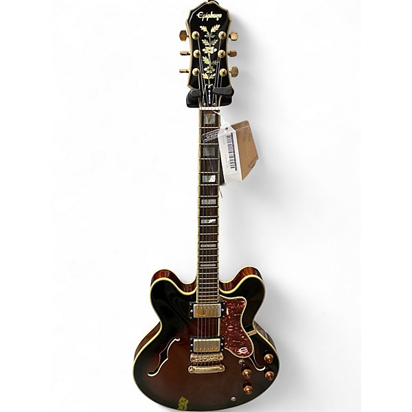 Used Epiphone Sheraton 2 Color Sunburst Hollow Body Electric Guitar