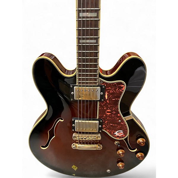 Used Epiphone Sheraton 2 Color Sunburst Hollow Body Electric Guitar