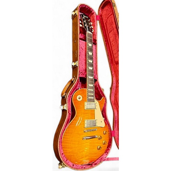 Used 2014 Gibson CC28A RONNIE MONTROSE STP BURST LES PAUL 1958 REISSUE AGED LEMONBURST Solid Body Electric Guitar