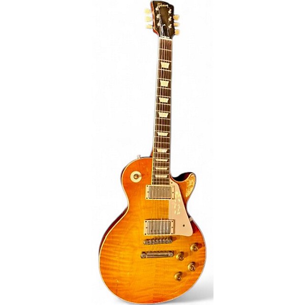 Used 2014 Gibson CC28A RONNIE MONTROSE STP BURST LES PAUL 1958 REISSUE AGED LEMONBURST Solid Body Electric Guitar