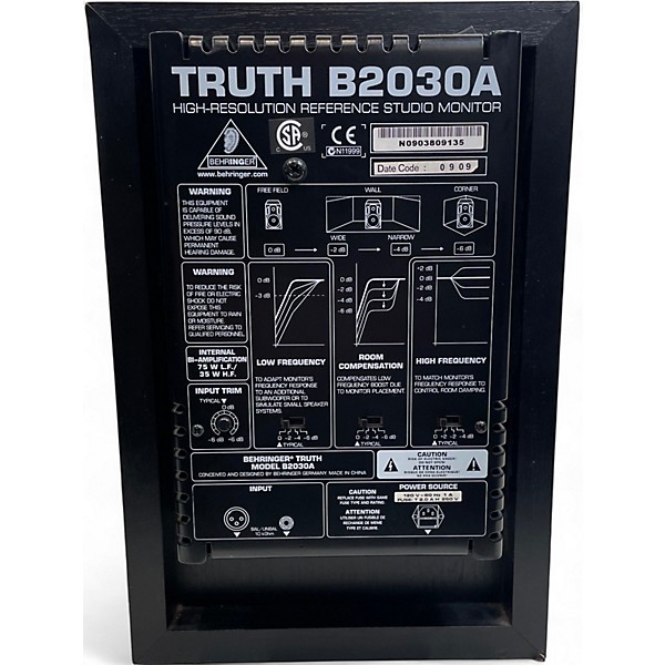 Used Behringer Truth B2030A Powered Monitor