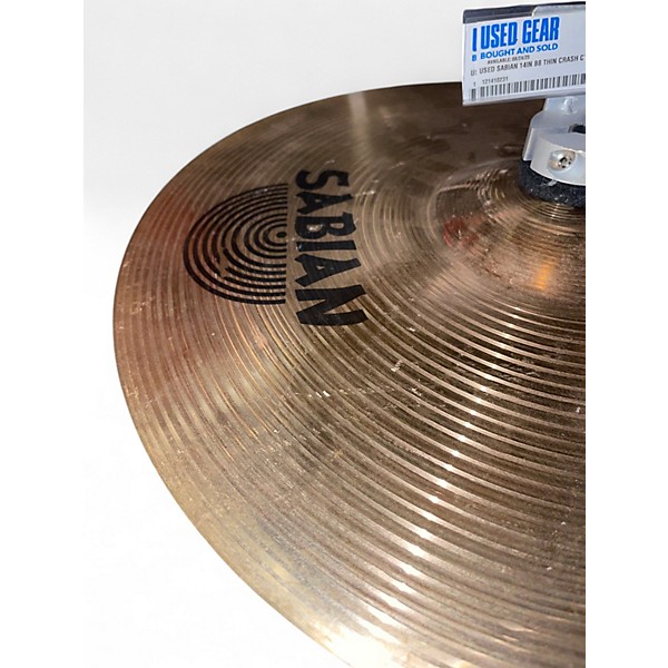 Used SABIAN 14in B8 Thin Crash Cymbal