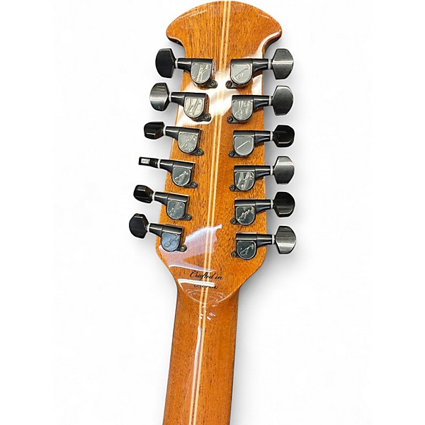 Used Ovation C2058AXP Quilted Burst 12 String Acoustic Electric Guitar