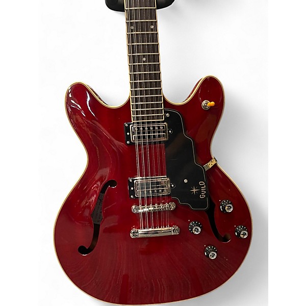 Used Guild Starfire IV ST-12 Cherry Hollow Body Electric Guitar