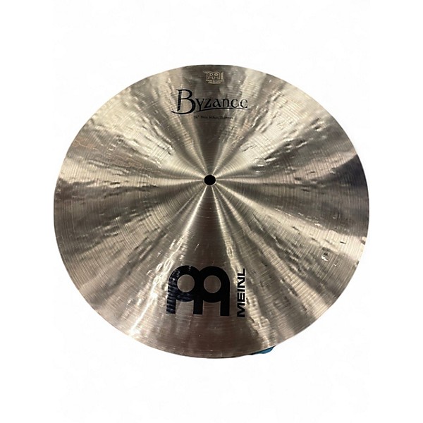 Used MEINL 14in Byzance Jazz Thin Traditional Hi Hat Pair Cymbal