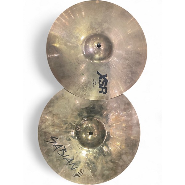 Used SABIAN 14in XSR HI HAT PAIR Cymbal