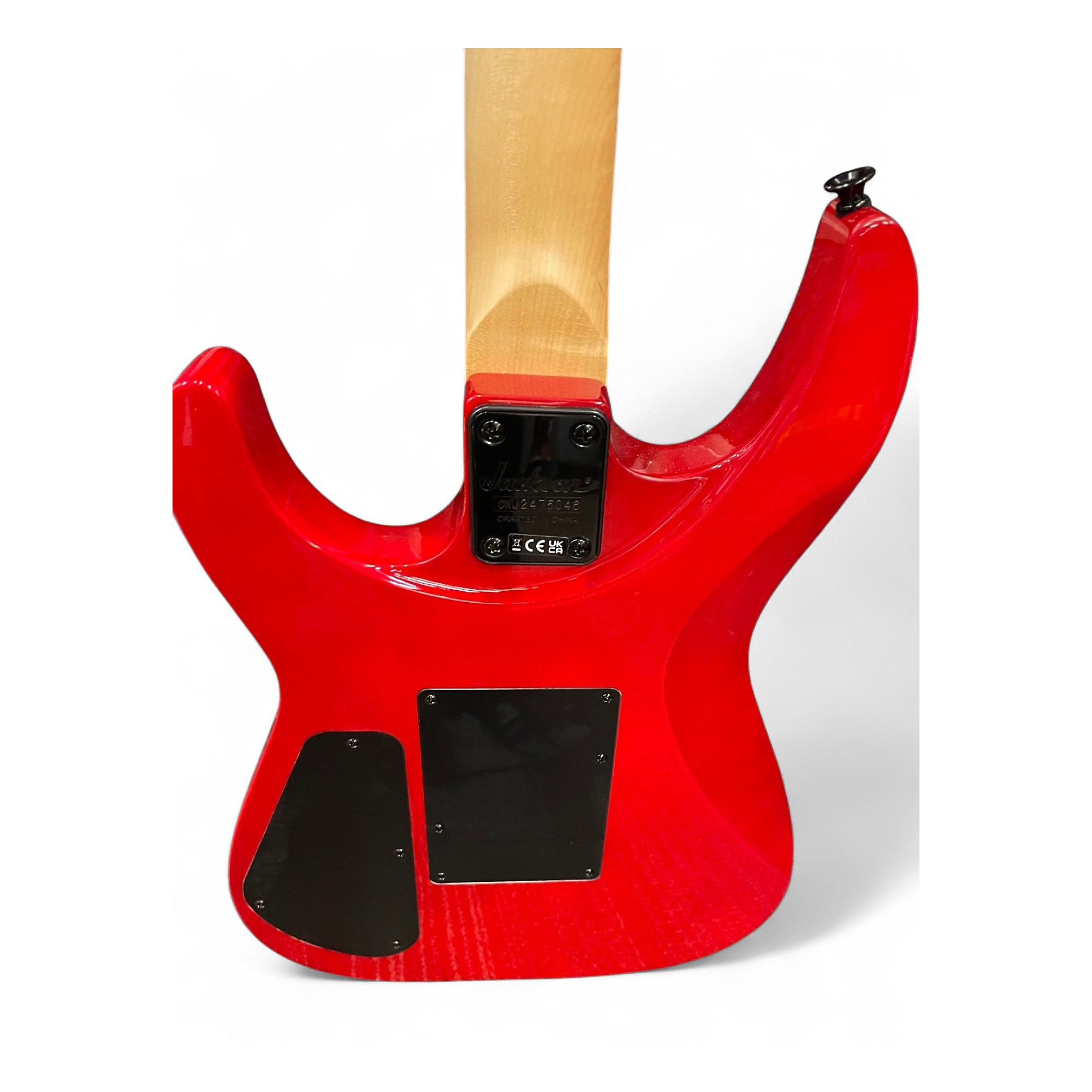 Used Jackson JS34Q Dinky TRANSPARENT RED Solid Body Electric