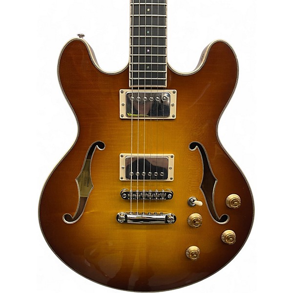 Used Eastman T185MX-GB Goldburst Hollow Body Electric Guitar