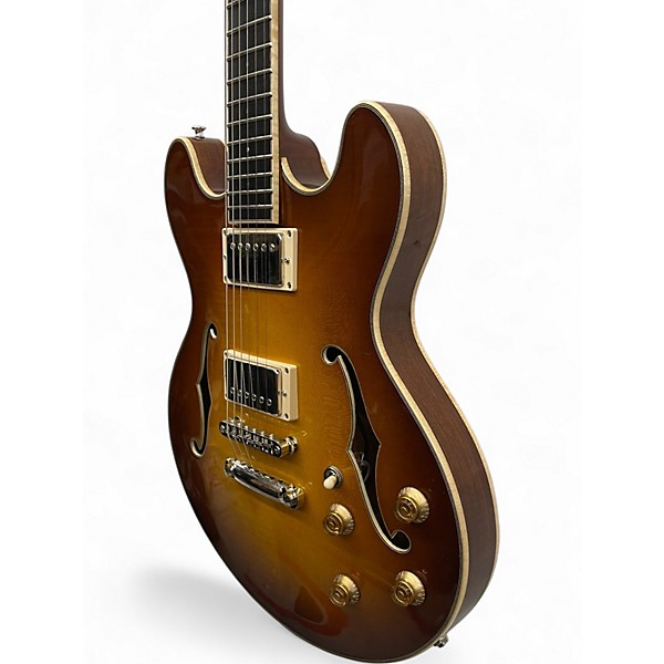 Used Eastman T185MX-GB Goldburst Hollow Body Electric Guitar