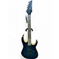 Used Ibanez RG421AHM Blue Moon Burst Solid Body Electric Guitar thumbnail