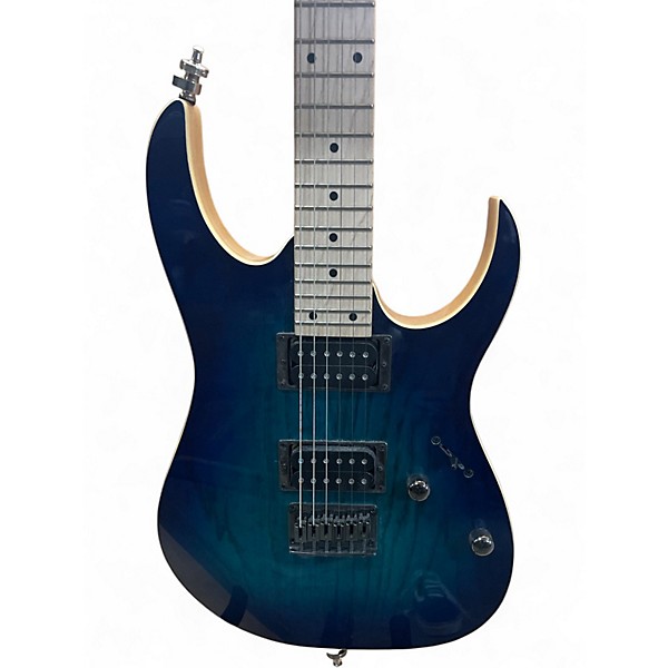 Used Ibanez RG421AHM Blue Moon Burst Solid Body Electric Guitar