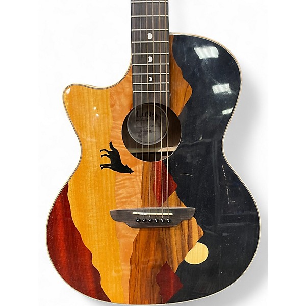 Used Luna Vista Wolf Tropical Wood Acoustic Electric Guitar