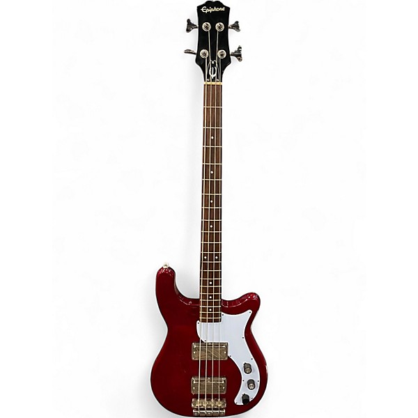 Used Epiphone Embassy Pro cherry Electric Bass Guitar