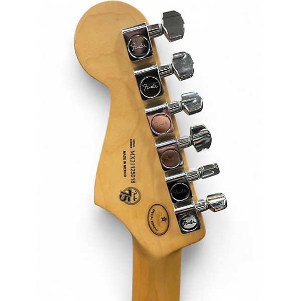 Used Fender Player Stratocaster Black Solid Body Electric Guitar