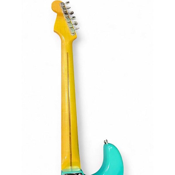 Used Fender ej thinline stratocaster Green Solid Body Electric Guitar