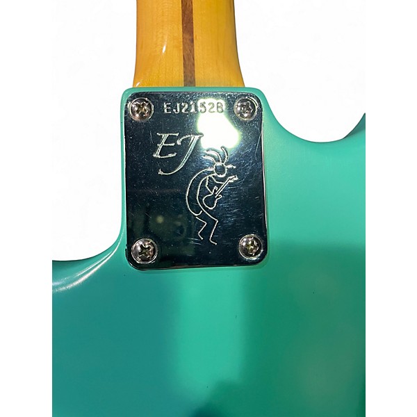 Used Fender ej thinline stratocaster Green Solid Body Electric Guitar