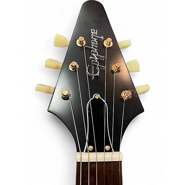 Used Epiphone Korina Flying V Natural Electric Bass Guitar