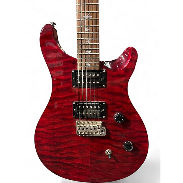 Used PRS SE Custom 24 Wine Red Solid Body Electric Guitar
