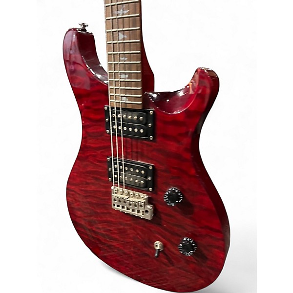 Used PRS SE Custom 24 Wine Red Solid Body Electric Guitar