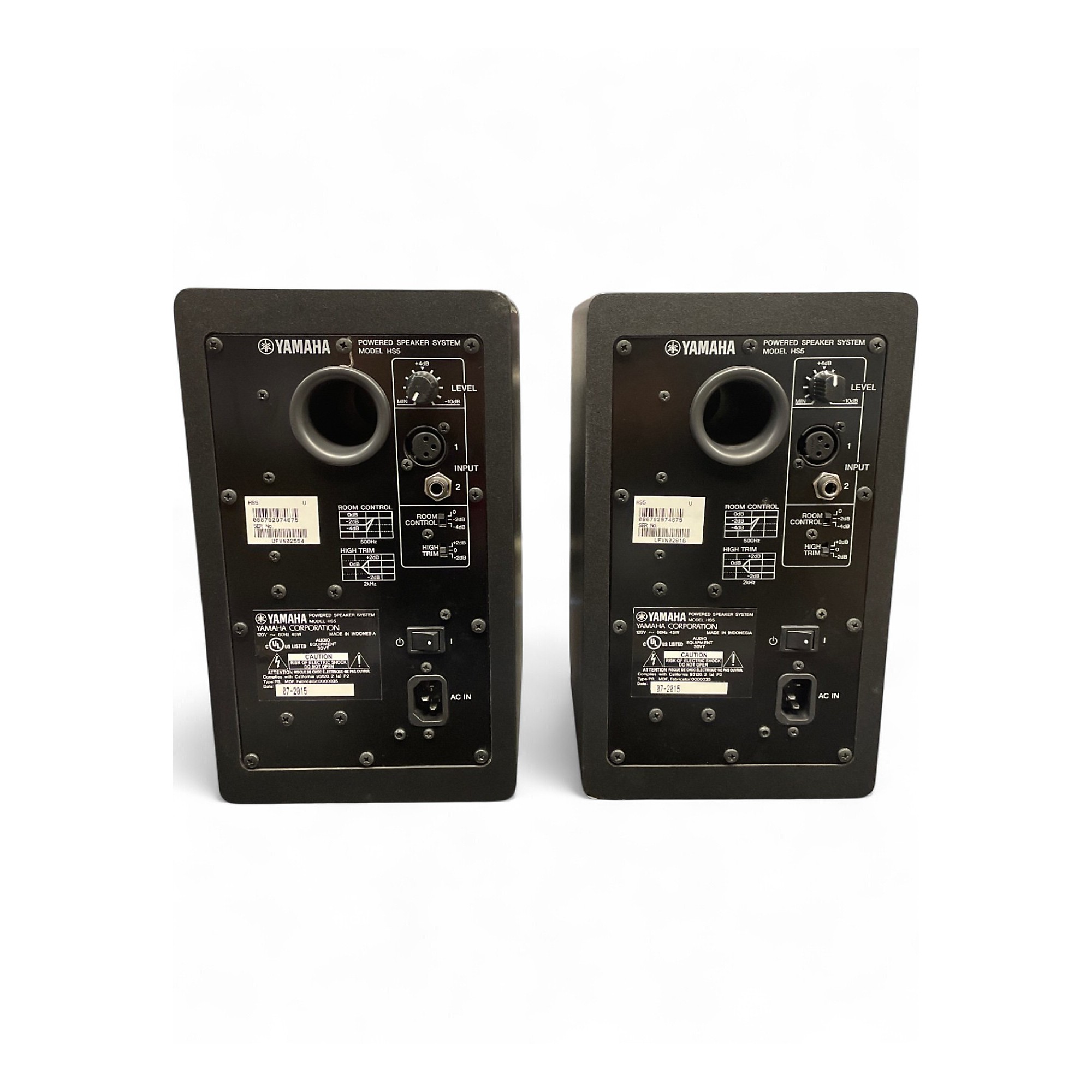 YAMAHA HS5 (1台) Yamaha HS5 Powered Studio Monitors - Black | Sweetwater