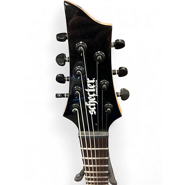 Used Schecter Guitar Research SUNSET 7 TRIAD Black Solid Body Electric Guitar
