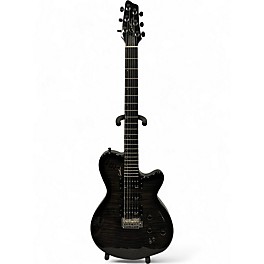 Used 2004 Godin XTSA LEAFTOP Trans Black Solid Body Electric Guitar