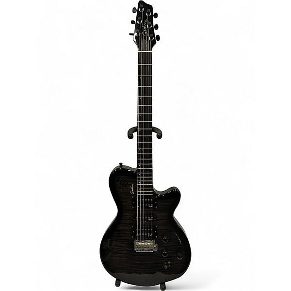 Used 2004 Godin XTSA LEAFTOP Trans Black Solid Body Electric Guitar