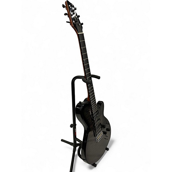 Used 2004 Godin XTSA LEAFTOP Trans Black Solid Body Electric Guitar